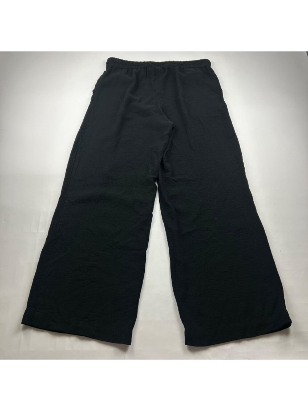 A New Day Black Crinkle Wide Leg Lounge Pant L - Picture 6 of 7